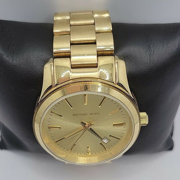 Michael Kors MK5160 Women Michael Kors MK5160 Women\'s Stainless Steel Analog Champagne Dial Watch BC788